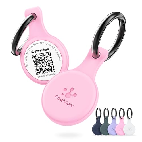 PawView Hundemarke mit Qr-code & NFC- Adressanhänger Hunde für Halsband oder Geschirr mit Online-Profil Für kleine, mittelgroße und große Hunderassen,Gegen Verlust, Finder Scannt ohne App DE