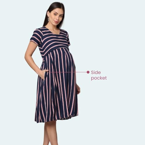Image of Morph Maternity | Maternity Dresses for Women | Fits During Pregnancy & Post Pregnancy | Back Tie to Adjust
