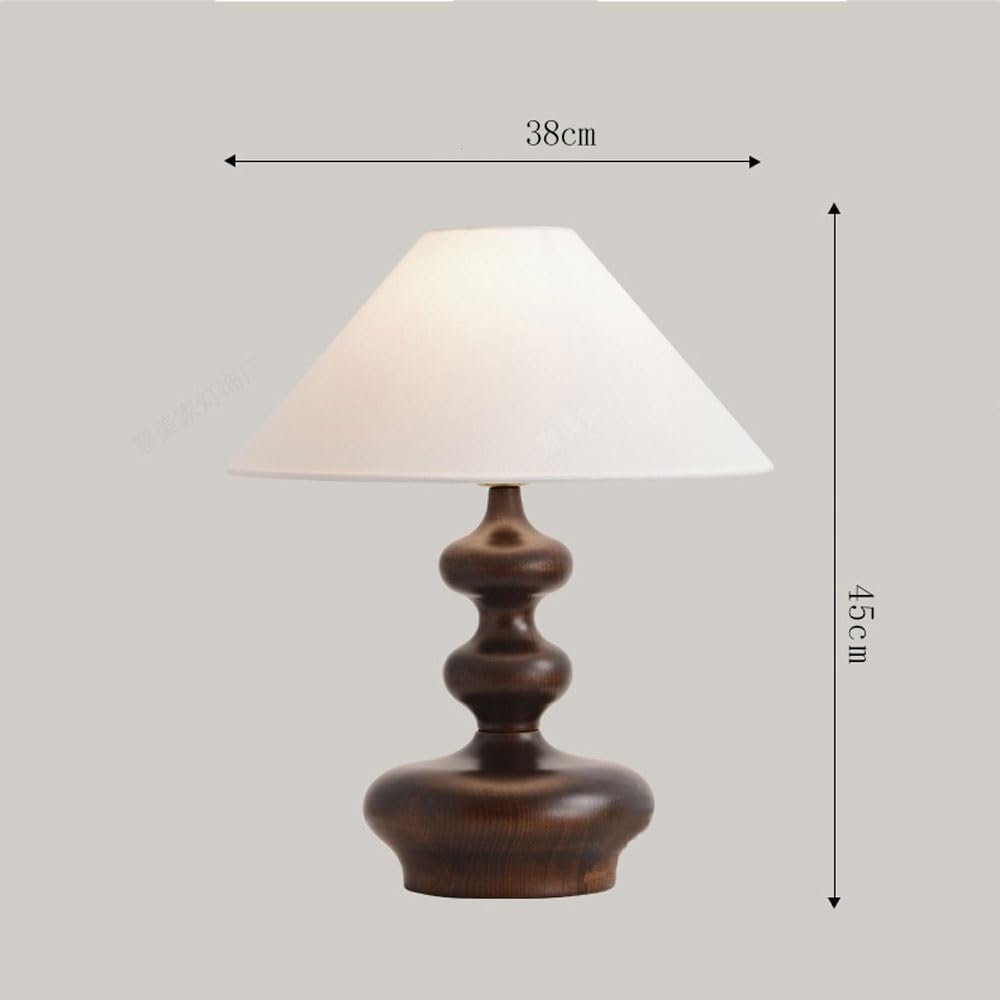 Lighting equipment Lampa biurkowa z litego drewna, sypialnia, tkanina, główna lampka nocna Bedroom