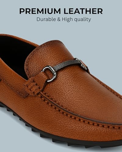 Image of Kraasa Men Premium Causal Loafers | Driving Loafers | Lighweight Slip-On's | Soft Cushioned Insole | Super Flexible, Comfortable for Men