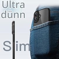 JETech Dünn Hülle für iPhone 17, Schwarz – Ansicht 6