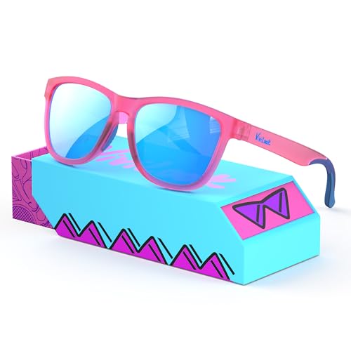 VIVILOOK Sunglasses for Women Men Elastic Touch Polarized Womens Sunglasses Mirrored UV400 Protection TR Sun Glasses Pippop Bubblegum Sky