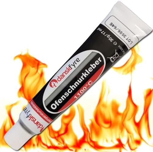 Danskfyre Feuerfester Kleber für Kamin - Schamottstein und Dichtung ...