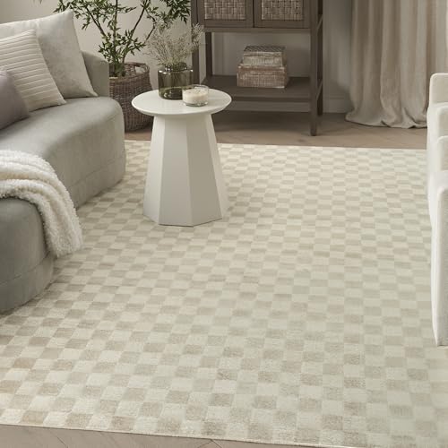 Nourison Home Serenity Home Beige 7'10" x 9'10" Alfombra miniatura 1