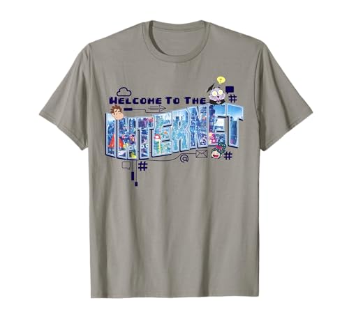 T-shirt Wreck-It Ralph Disney Welcome To The Internet en coton pour fan de Ralph la Casse