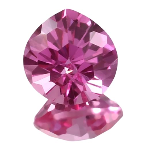Cœur saphir rose de Ceylan naturel, la pierre précieuse idéale pour un collier d'anniversaire
