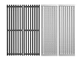 Outspark Cooking Grid Grates and Emitter Plates Replacement Parts for Charbroil 2015 and Newer Commercial, Signature, Professional Series TRU-Infrared Gas Grills,Char Broil 3297527R04,Cast Iron