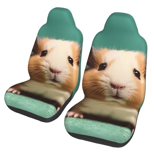 Housses de siège de voiture respirantes pour trajets quotidiens motif hamster rigolo