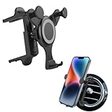 Car Phone Holder for Mercedes Benz A B C E S Mini Cooper Audi-TT Ford Jeep Suzuki Mustang Wrangler Swift Round Vents Phone Mount Compatible with All Circular Air Vents iPhone Samsung Galaxy Xmas Gifts - Image 8