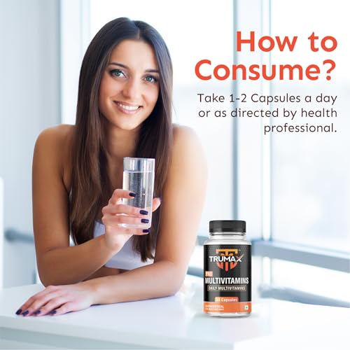 Image of Pro Multivitamins Capsules 60 Counts with Essential Minerals, Zinc & Vitamins for Stamina & Immunity Daily Supplement for Men & Women