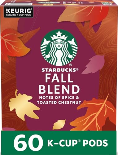 Starbucks K-Cup Coffee Pods, Medium Roast Coffee for Keurig Coffee Makers, Fall Blend, 100% Arabica, Limited Edition, 6 Boxes (60 Pods Total) - image 1