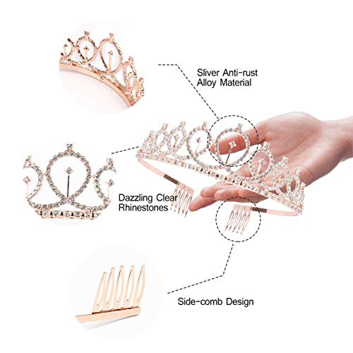 Bea's Party Fascia Corona Compleanno Oro Rosa