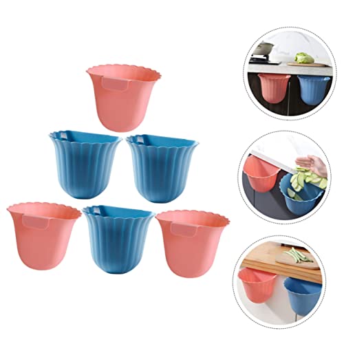 Canecas de basura colgantes rectangulares CHILDWEET 6 piezas miniatura 6
