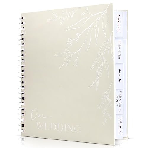 Beautiful Minimalistic Wedding Planner Book and Organizer - Enhance Excitement