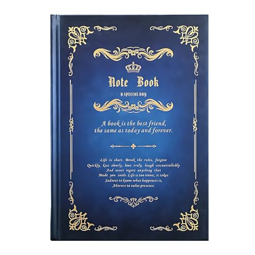Copeflap アンティーク ノート a5 日記帳 ダイアリー 魔導書 魔法書 洋書風 (ブルー)