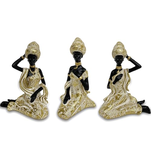 Estatuas Africanas para Decoración Hogar - Pack 3