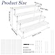 Towviy 4-Stufiger Acryl Display Ständer - Transparenter Cupcake Dessert Halter Riser Regal für Figuren