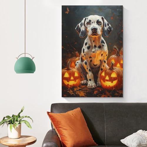 Tableau impression sur toile Dalmatien affiche decoration salon 50x75