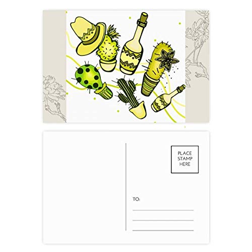 Carte postale Mexique et sombrero en lot de 20 à offrir ou pour accompagner vos cadeaux