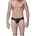 Bear boys Sexy Bright Patent Leather Back Hip Hollow Underwear Brief (S)