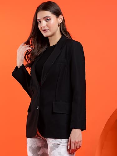 Image of KOTTY Womens Cotton Blend Standard Length Elegant Style Coat - Classic Style with Modern Detailing