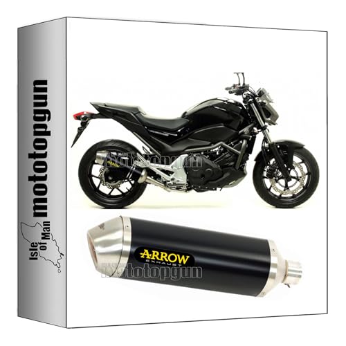 Pot d echappement Arrow alu noir : le confort pour Honda NC 750 S