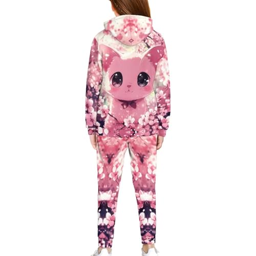 Upetstory Kids 2 Piece Hoodies and Pants for Girls Boys Size 5-12 Years2