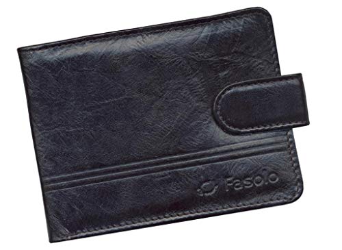 Carteira em Couro Masculina, Fasolo, Preta