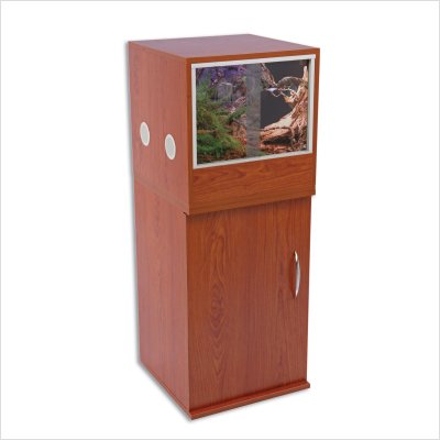 Penn Plax 23-3/4 By 15-3/4 By 15-3/4-Inch Vivarium With Lock, Beech #TOP1