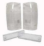 K1AutoParts Front Bumper Light Lens + Tail Light Clear Lens For Mazda B2000 B2200 B2600 Bravo 1985-1998