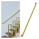 Rampe D'escalier De Grenier, Corridor Assiste Grab Rail, pour Le Support Intérieur/Extérieur/Marche, Taille Personnalisable BAIYING (Color : Gold, Size : 50cm)