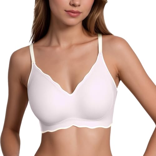 Aivtalk Training Bras for Big Girls Wireless Padded Cami Bralettes Lightweight Sports Vest Bra for Teens Preteen Bras