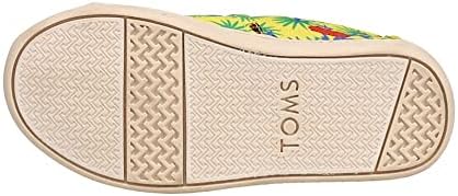 TOMS Girls Alpargata Loafer Flat, Tropical Frogs Print, 11 Little Kid | Image 4