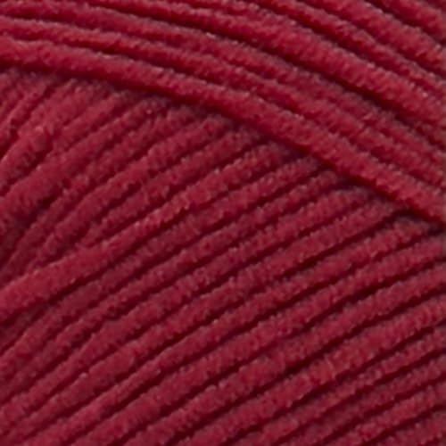Image of Lion Brand Yarn Made with Love The Cottony One Yarn for Crocheting, Knitting, and Crafts, Robbie Red, 3 Pack
