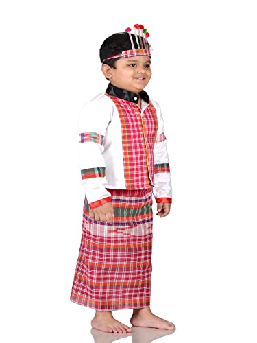 Image of BookMyCostume Mizoram Indian Eastern State Folk Costume - Male 8-10 years