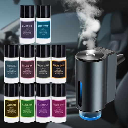 Image of Car Air Freshener Refill Cologne Aromatherapy Oil 10 PCS, Essential Oils Mixed Fragrance Set for Car Diffusers (No Diffuser Included)