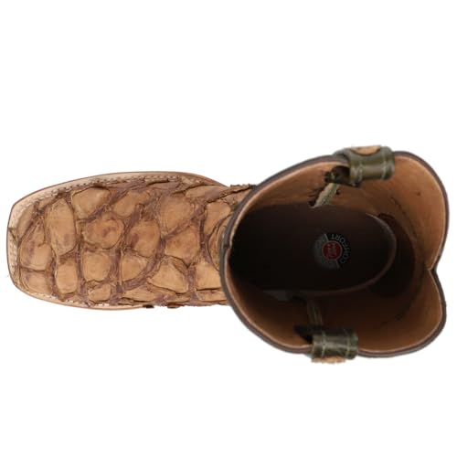 Tony Lama Mens Sq Toe Leviathan Choc Boots4