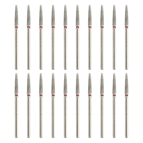 Tête de meulage pour ongles en émeri argenté pour éliminer les imperfections