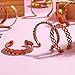 YATSKIA Set of 3 Copper Twisted Bracelet - Tibetan Healing Bracelets - Solid Copper Bracelet For Women - Copper Bracelet Thin - Copper Kada For Men - Copper Bracelet For Men - Healing Jewelry