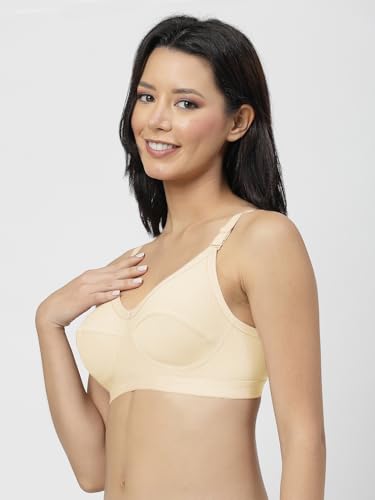 Image of Nuede, Black Seamed Non Padded Minimizer Bra (KamyaBCD-Purple-Black)
