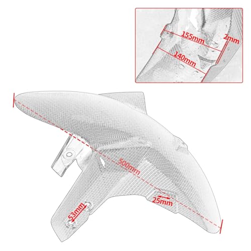 Garde-Boue Avant MT09 FZ09 Eviter Eclaboussures Boue Protection Roue - 2