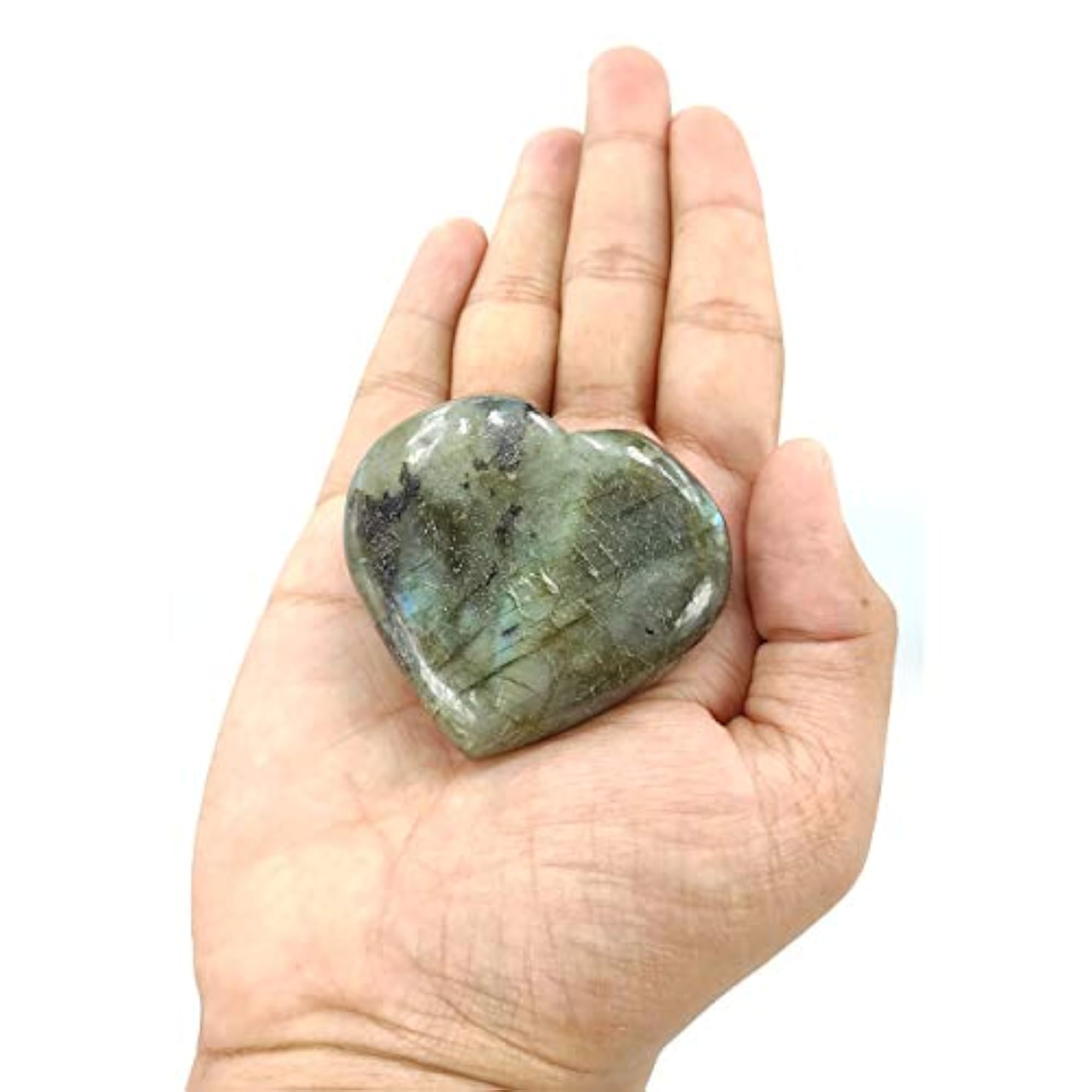 Labradorite Hearts Stones for Vastu Feng Shui Chakra Aura Healing