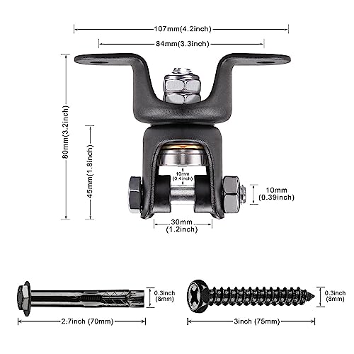 Benelabel Heavy Duty Punching Bag Hanger - 360° Rotation Wood Beam Holder With Bearing Swivel - Easy To Install - Durable Material - 600Lb Capacity #TOP6