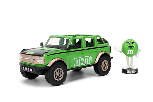 Jada M&M'S 2021 Ford Bronco Die-cast 1:24 Verde miniatura 7