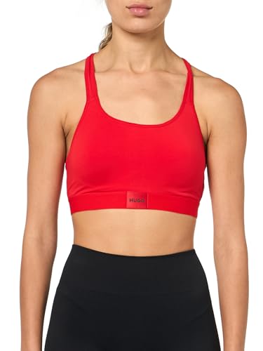 Bustier HUGO à logo carré et dos en T pour femme avec bonnets rembourrés