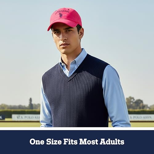 Image of U.S. Polo ASSN. Unisex Adult Baseball Cap, 100% Cotton Adjustable Dad Hat for Men and Women, Since 1890 and Horse Logo