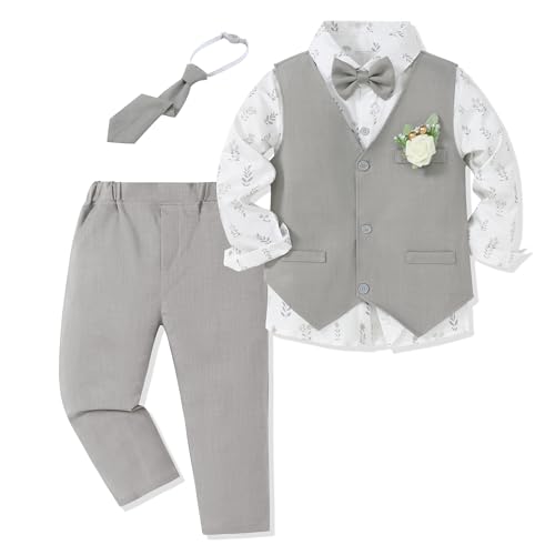 Costume formel garçon 6 pièces coupe ajustée pour mariage