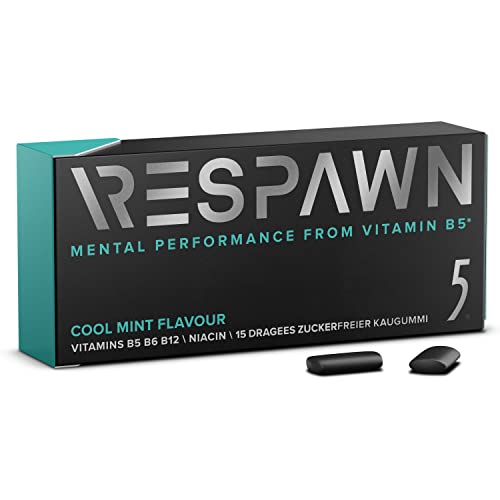 RESPAWN | Cool Mint | Gaming-Kaugummi | Zuckerfrei | 6 x 15 Dragees Cover
