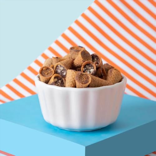 Image of NOVANOVA Best Bite Choco Filled Cones | Choco Hazelnut & Cookie Buttercream - Assorted Pack Of 2| 100% Eggless | No Added Preservatives (100 Gram)