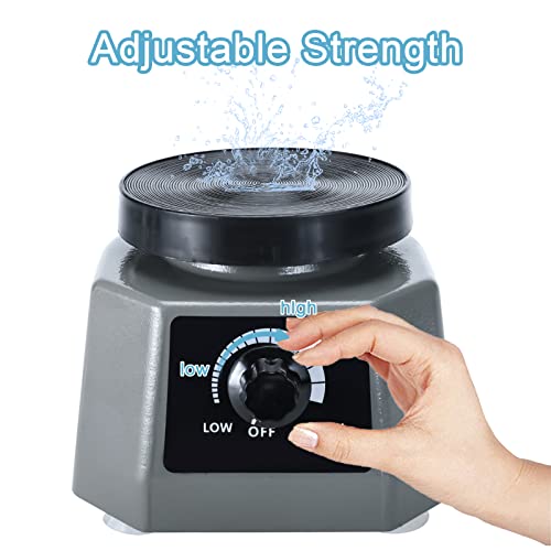 Norjin 4 Inch Lab Vibrator, Round Shaker Oscillator Gypsum Mixing Machine 110V/100W Lab Equipment  #TOP3